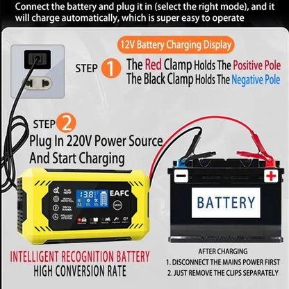 Intelligent Automotive Battery Charger 6A 13.8V